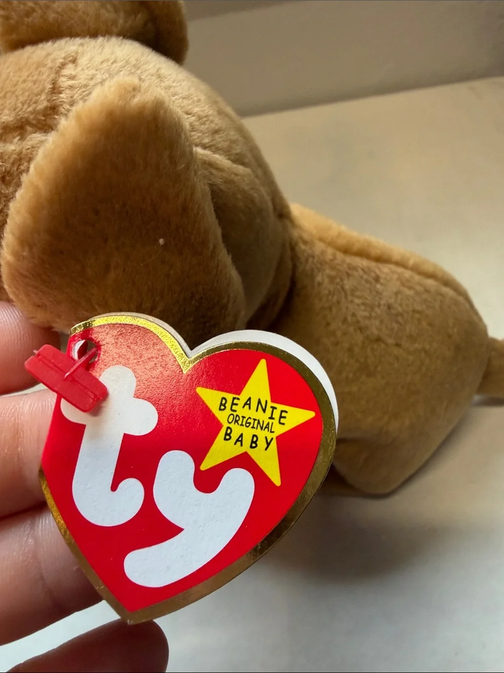NWT TY Beanie Baby Tiny Brown Chihuahua Dog Plush - Brown